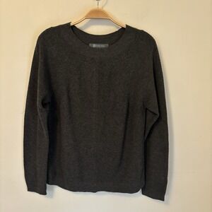 Title Nine Merino Wool Blend Sweater Gray Size M Warm‎ Knit Work Office